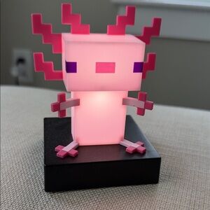Pink Pixel Axolotl LED Light